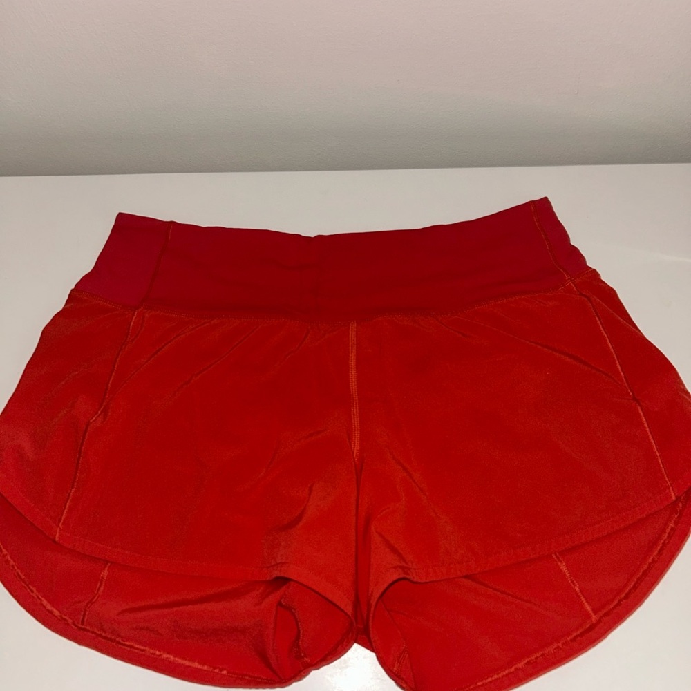 lululemon athletica Bold Red Athletic Shorts